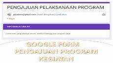 FORMULIR PENGAJUAN PROGRAM KEGIATAN KOMISI JEMAAT