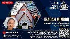 Ibadah Minggu 28 November 2021 GKJW Jemaat Surabaya