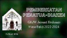 Pemberkatan Penatua Diaken GKJW Kraksaan 9 Januari 2022