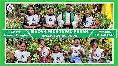 Ibadah Penutupan Pekan Anak GKJW Minggu 12 Juli 2020 GKJW Jemaat Tunglur