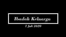 Panduan Ibadah Keluarga GKJW Jemaat Ampelgading Rabu 1 Juli 2020