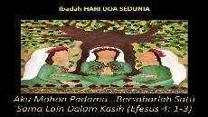 HARI DOA SEDUNIA 2024 Aku Mohon Padamu Bersabarlah satu sama lain dalam Kasih GKJW PONOROGO