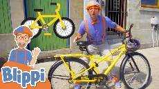 Blippi Learns Explores The Town on a Bicycle Educational Videos For Kids