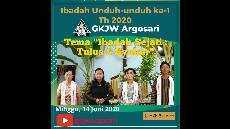 Ibadah unduh unduh I 14 Juni 2020 GKJW Argosari