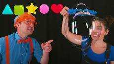 Blippi Learns Shapes and How To Make Big Bubbles Fun and Educational Videos For Toddlers
