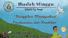 IBADAH MINGGU 14 APRIL 2024 GKJW JEMAAT TANJUNG PERAK