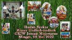 Ibadah Syukur Riyaya Undhuh undhuh GKJW Jemaat Mojowarno