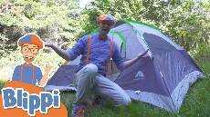 Blippi Visits A Camp Site Learning How To Camp Educational Videos For Kids