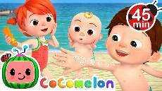 Beach Song oAa Sunscreen Safety at the Beach MORE CoComelon Nursery Rhymes Kids Songs