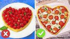 Pizza berbentuk hati untuk mengekspresikan perasaan Anda CAMILAN DAN PERETASAN HARI VALENTINE