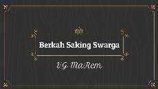 Berkah Saking Swarga VG MaRem HUT GKJW Jemaat Mojosarirejo 10 Feb 2022 Berkah Saking Swarga VG MaRem HUT GKJW Jemaat Mojosarirejo 10 Feb 2022