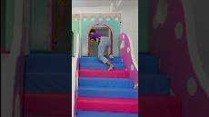 Enjoying the Indoor Playground Sliding Fun with Meekah meekah shorts