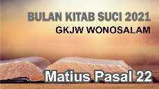 Bulan Kitab Suci 2021 Matius 22 ROSSARIFKA PUSPA HANDINI