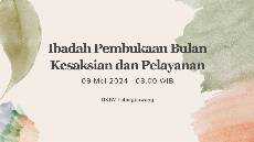 Ibadah Kenaikan Tuhan Yesus ke Sorga GKJW Jemaat Tulangbawang 9 Mei 2024