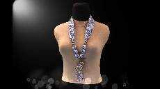 18 Kalung Batik Biru Liontin Wayang Logam Nikel Cor Padat Etnik Wanita