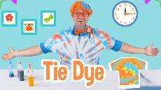 Blippi Learns About Colors For Toddlers and Makes Tie Dye T Shirts Educational Videos For Kids