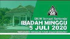 Ibadah Minggu 5 Juli 2020 GKJW KERTOREJO