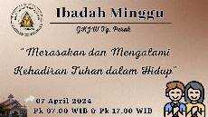 IBADAH MINGGU 07 APRIL 2024 GKJW JEMAAT TANJUNG PERAK