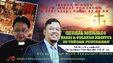 IBADAH MINGGU Gereja Menjadi Saksi dan Pelayanan Kristus di Tengah Perubahan 18 juni 2023