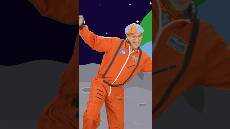 Blippi Dances on the Moon with NASA blippi shorts