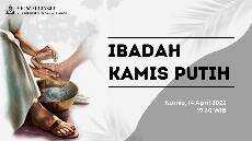 Ibadah Kamis Putih GKJW Sidoarjo 14 April 2022