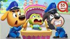 Polisi Merawat Bayi Kecils Kartun Lucu Kepala Polisi Labrador BabyBus Bahasa Indonesia