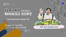 Ibadah Minggu Sore 09 Juni 2024 GKJW Banyuwangi