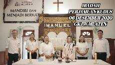 IBADAH PERJAMUAN KUDUS 06 DESEMBER 2020 GKJW MLATEN
