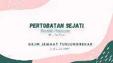 Pertobatan Sejati I Ibadah Patuwen I 5 Maret 2021 I G I Sri Pinto