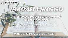 Ibadah Minggu GKJW Sidoarjo 29 Mei 2022