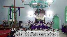 Ibadah Rabu Abu GKJW Jemaat Mojowarno