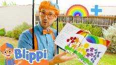 Blippi Learns Colors Of The Rainbow With The Penguins Love Colors Book Educational Videos For Kids