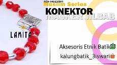 13 Konektor Tali Penyambung Masker Hijab Jilbab Ornamen Ketupat PENGRAJIN AKSESORIS ETNIK