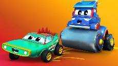 Truk super Mobil Halloween mengejar antara buaya Kota Mobil Kartun Truk untuk anak an Truk super Mobil Halloween mengejar antara buaya Kota Mobil Kartun Truk untuk anak an