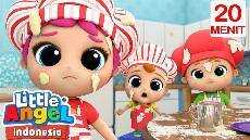 Membuat Kue Bersama NenekaC Little Angel Bahasa Indonesia Kartun dan Lagu Anak