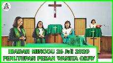 Ibadah Minggu Penutupan Pekan Kebangunan Wanita 26 Juli 2020 GKJW Jemaat Tunglur