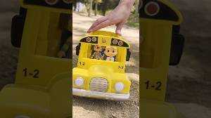 The Wheels on a REAL Toy CoComelon Bus Lets Play Together cocomelon shortsgames