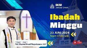 Live Stream Ibadah Minggu Pagi 23 Juni 2024 GKJW Jemaat Gresik